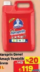 NARSPRİN GENEL AMAÇLI TEMİZLİK SIVISI 5 L NARSPRİN GENEL AMAÇLI TEMİZLİK SIVISI 5 L